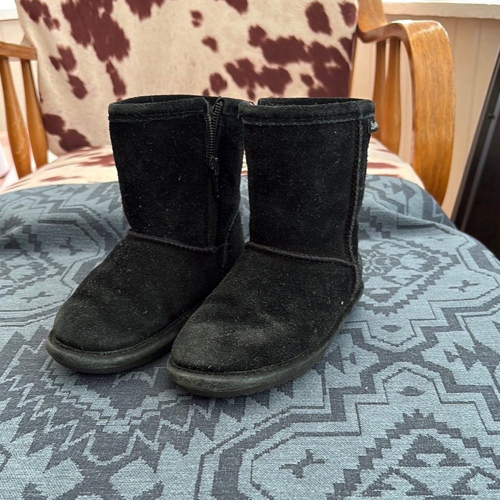 BearPaw Kids Black Boots